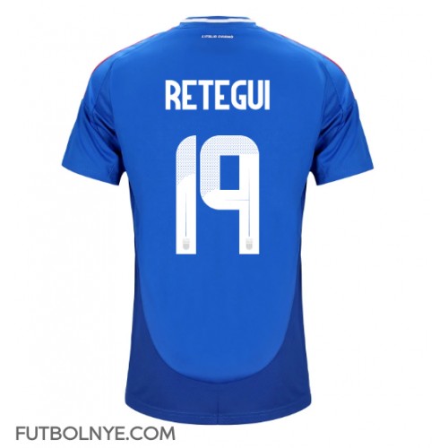 Camiseta Italia Mateo Retegui #19 Primera Equipación Eurocopa 2024 manga corta